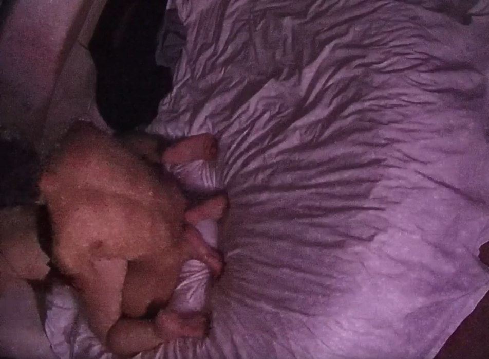 情趣台 1-1 胖媳妇儿穿情趣内衣套装想让男人体验更好 男人不太争气 屌不行 口不行 还得媳妇自己扣逼